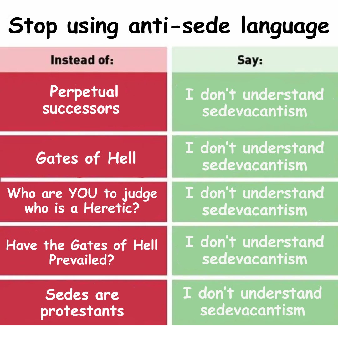 sicutthomass's tweet image. #CatholicChurch #PopeFrancis #sedevacante #sedevacantism
