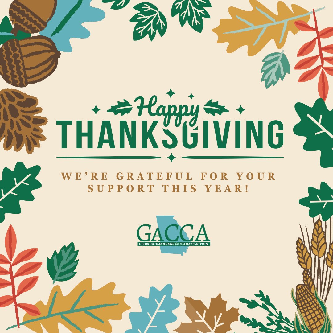 🍁🌎  This #Thanksgiving, we at GaCCA are filled with gratitude for the incredible support from our community of health professionals, advocates, and partners. Together, we’re striving toward a healthier, more sustainable future for everyone. Thank you for standing with us!