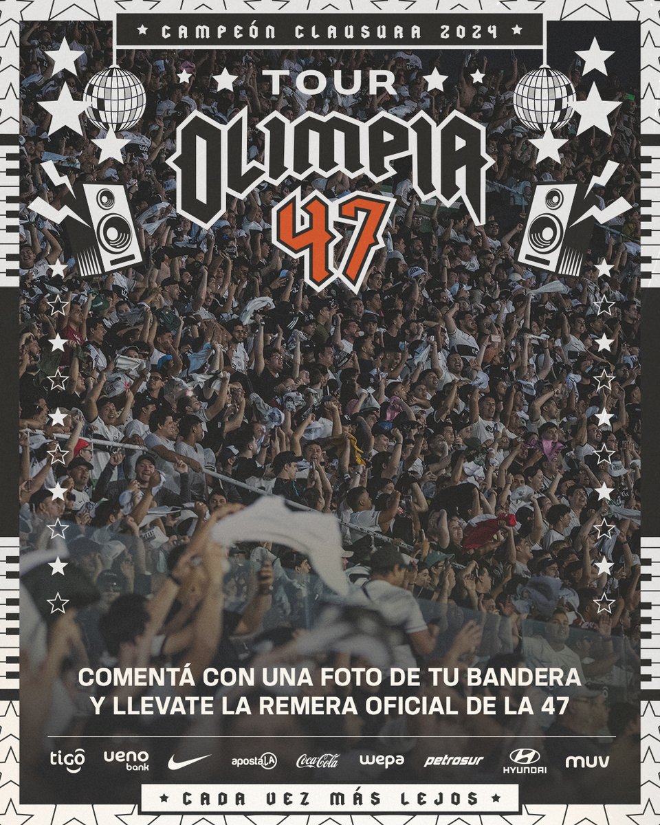 ¡FLAMEA ORGULLOSA BANDERA OLIMPEÑA!

Hoy es nuestro día, Franjeados.

Dale RT, comentá este post con una foto de tu bandera y ganate la remera oficial de #La47.

#OlimpiaTour47 #OlimpiaCampeón

🤍🖤🤍