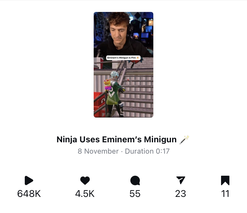 MorganTaIi's tweet photo. Highest viewed reel on Elite Esports' Instagram 🙌🏽 https://t.co/XEEnG1YmKo