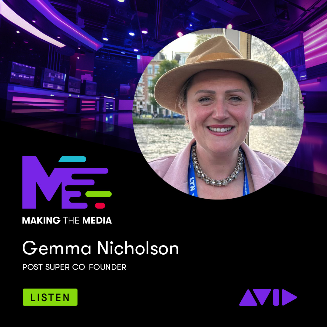 Avid's tweet photo. From micro-certifications to the bigger picture in post-production. Avid’s Craig Wilson sits down with Gemma Nicholson of Post Super.

▶️ https://t.co/iRSRqw1Ad2

#postsuper #education #training #broadcast #television #postproduction #technology #podcast #makingthemedia #avid https://t.co/UOnMS5ygSV