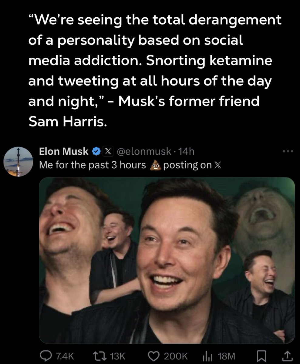In three hours last night, he posted over 125 times. And he's still at it…