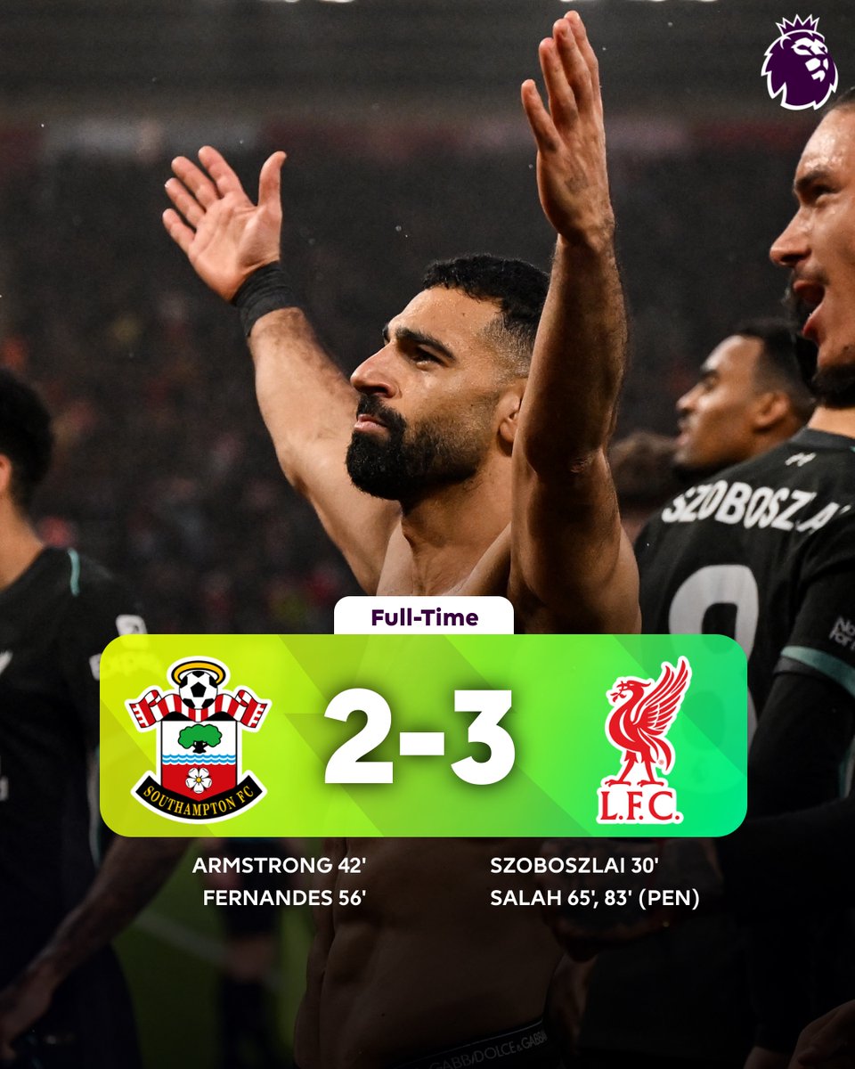 premierleague's tweet image. Liverpool win away to go EIGHT points clear at the top!🔝🔥

#SOULIV