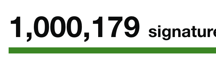 One million + and counting in just four days, with 182 days still to go.
petition.parliament.uk/petitions/7001…