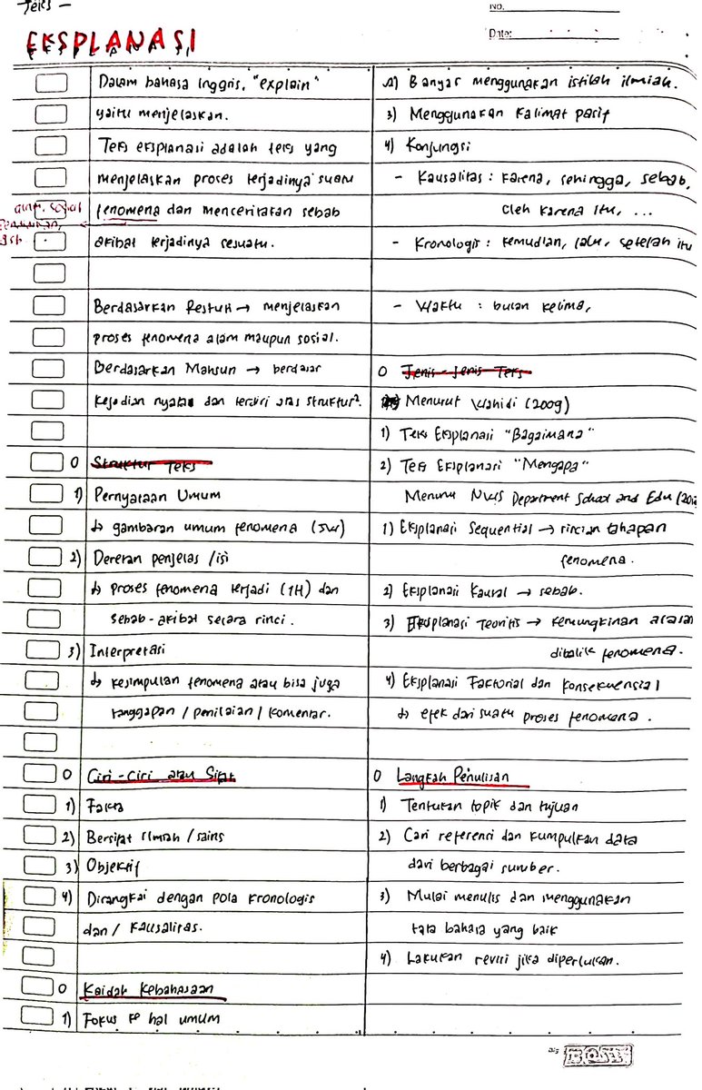 yjwstans's tweet image. 📖. Catatan Bahasa Indonesia Kelas 10
Kurikulum Merdeka—Semester 1
ㅤㅤ›  ‘Laporan Hasil Observasi (LHO)’
ㅤㅤ›  ‘Teks Eksplanasi’
ㅤㅤ›  ‘Teks Eksposisi’
ㅤㅤ›  ‘Kritik Sosial: Teks Anekdot’
ㅤㅤ›  ‘Teks Hikayat’

source: sekolah, twt
#studytwt