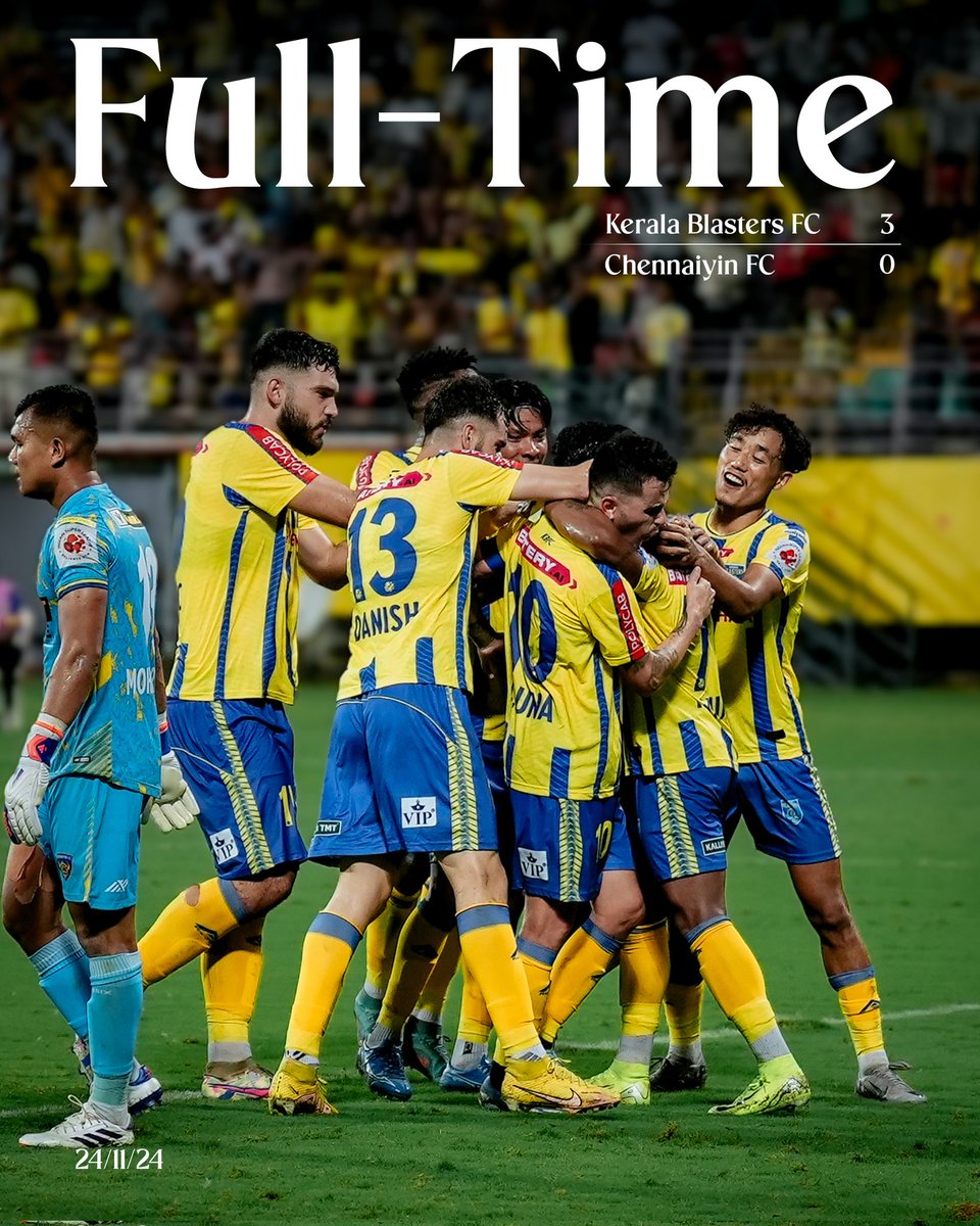 KeralaBlasters's tweet photo. A night to remember at KALOOR 🟡🔵

#KeralaBlasters #KBFC #ISL #LetsFootball #KBFCCFC https://t.co/83dZajCiOX