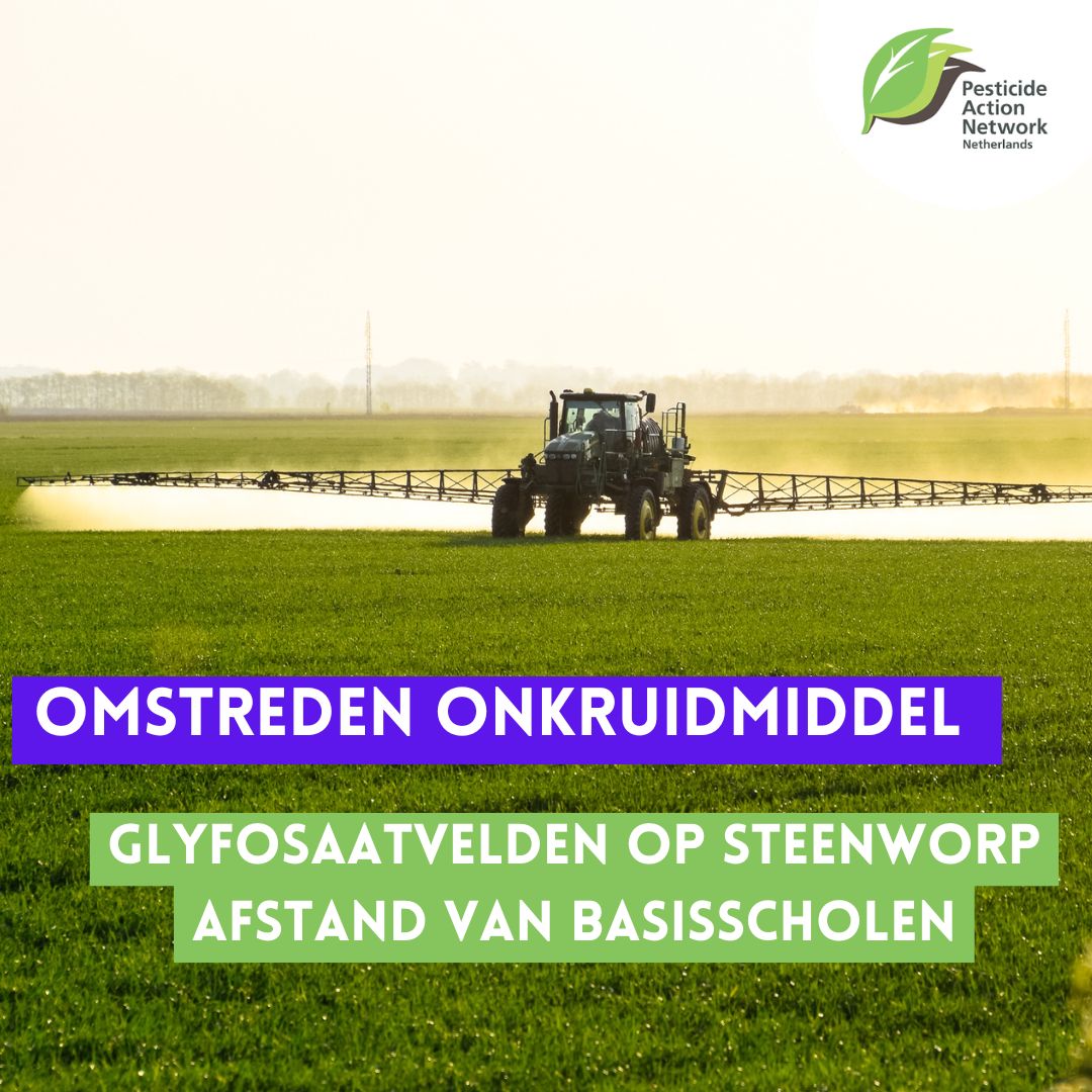 PanNederland's tweet photo. Meerdere basisscholen, buitenspeelplekken en natuurgebieden liggen op nog geen 250 m van akkers waar een omstreden glyfosaat wordt gebruikt. Meer dan 4 milj Nederlanders wonen binnen 1 km van een bespoten akker; zo'n 670 duizend mensen zelfs binnen 250 m

https://t.co/anntF3fFjY https://t.co/divF14VFwC