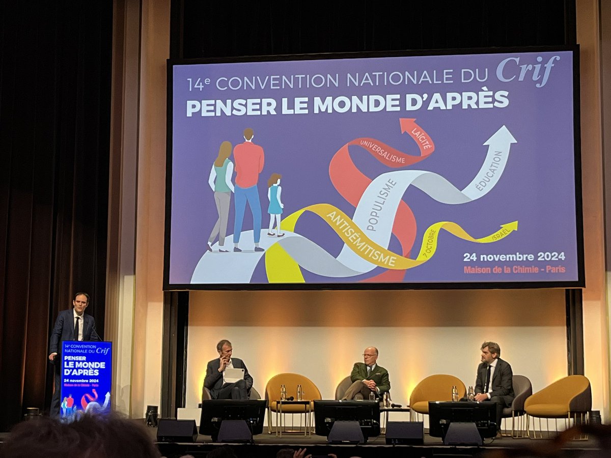 A fascinating day of conversations about #antisemitism on the far-left and far-right, the Islamist threat, online hate, Israel, the future of Europe and much more at <a href="/Le_CRIF/">CRIF</a> national convention #ConvCrif . Proud to have CRIF as ADL’s partner in France.