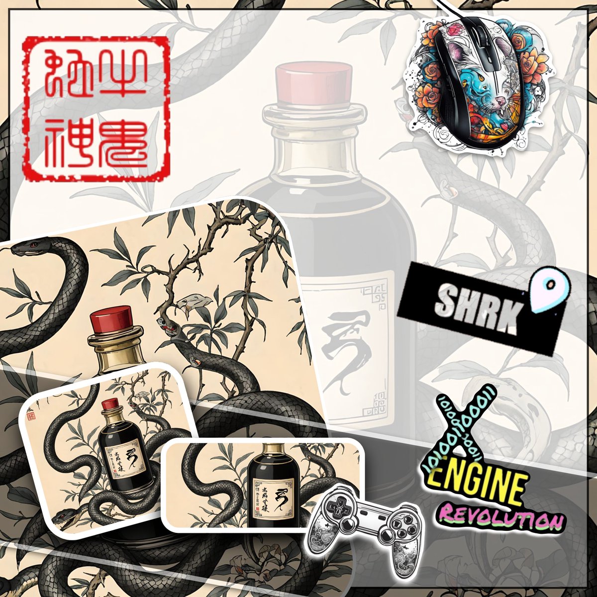 _bin_HQ's tweet photo. Enigmatic blend of tradition and innovation. "Wrap yourself in the extraordinary." ๐ฎ๐ค
#SerpentStyle #Gaming #NextGen https://t.co/2Spwo71pgu