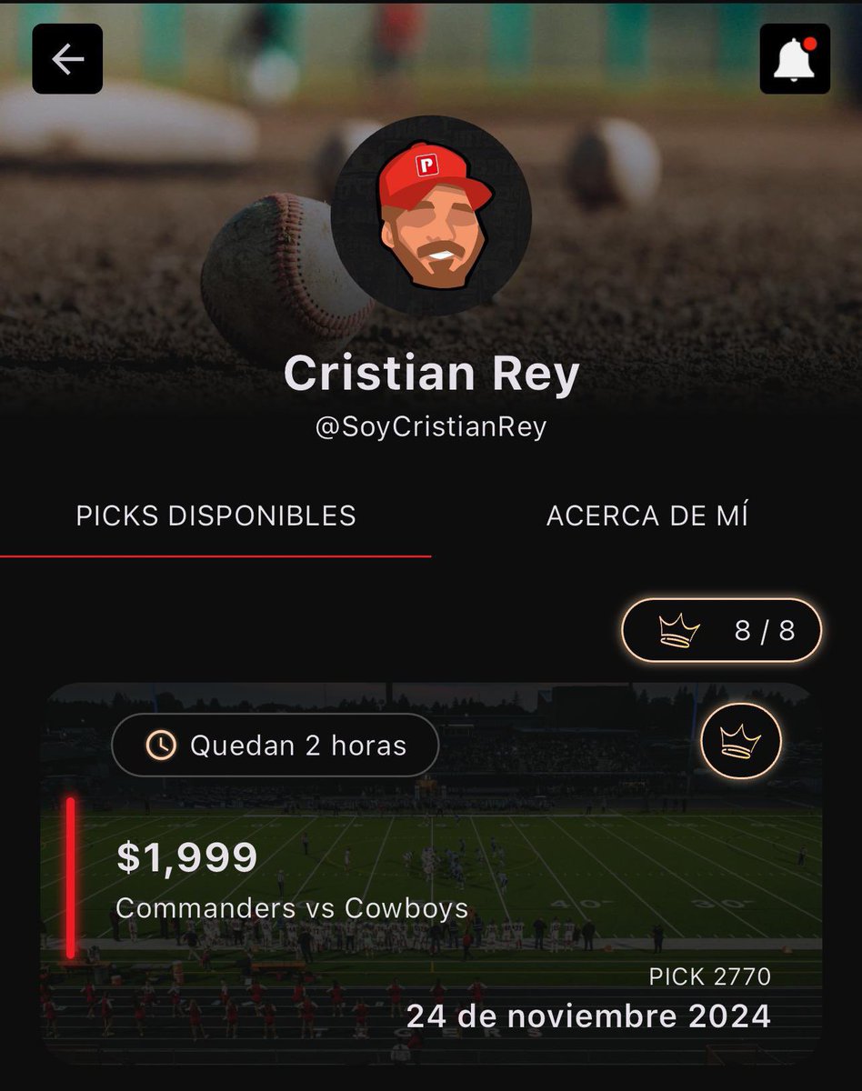 Freepicks4youu's tweet photo. Buenos días familia!🫂

Van a querer COMPLETAMENTE GRATIS todas las jugadas de la APP de CRISTIAN REY NFL?🏈 

Si este TWEET llega a +250🔁 y ❤️ les dejaré su cartelera completamente GRATIS.

⚠️Aquí enviaré TODAS SUS JUGADAS, únanse 👉🏻 https://t.co/oJCOberpKP https://t.co/6gq9lh6P5U