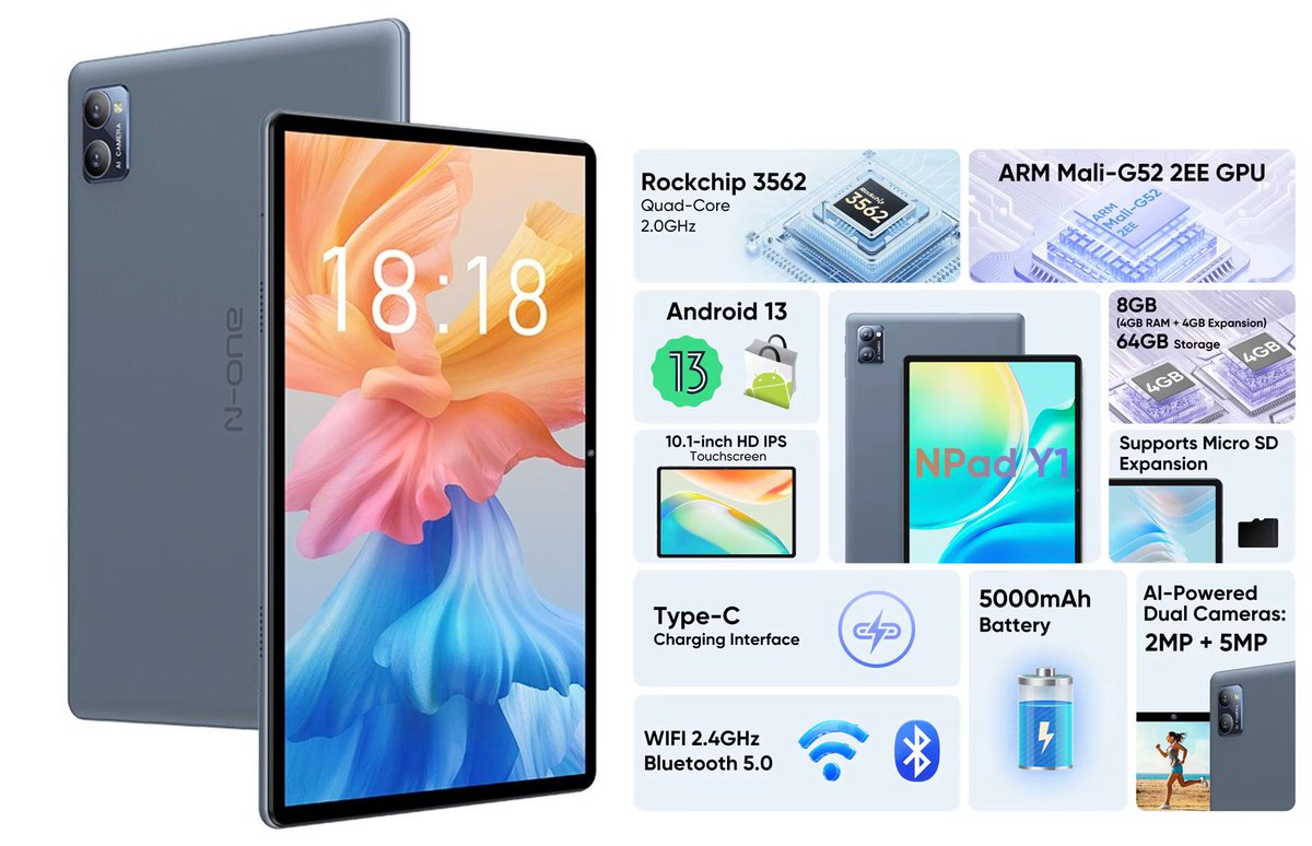 ChinaBay_cloud's tweet image. 🎉 SORTEO TABLET 🎉

Os traemos una N-One Npad Y1

Los pasos son los siguientes:

▫️ Seguir a 
@ChinaBay_deals y @ChinaBay_cloud 

▫️ Dar like ❤️ y ReTweet.
▫️ Nombrar a un amig@

🔸Válido 15 Diciembre a las 23:59.
#sorteos #tablet  #gratis #sorteosgratis
