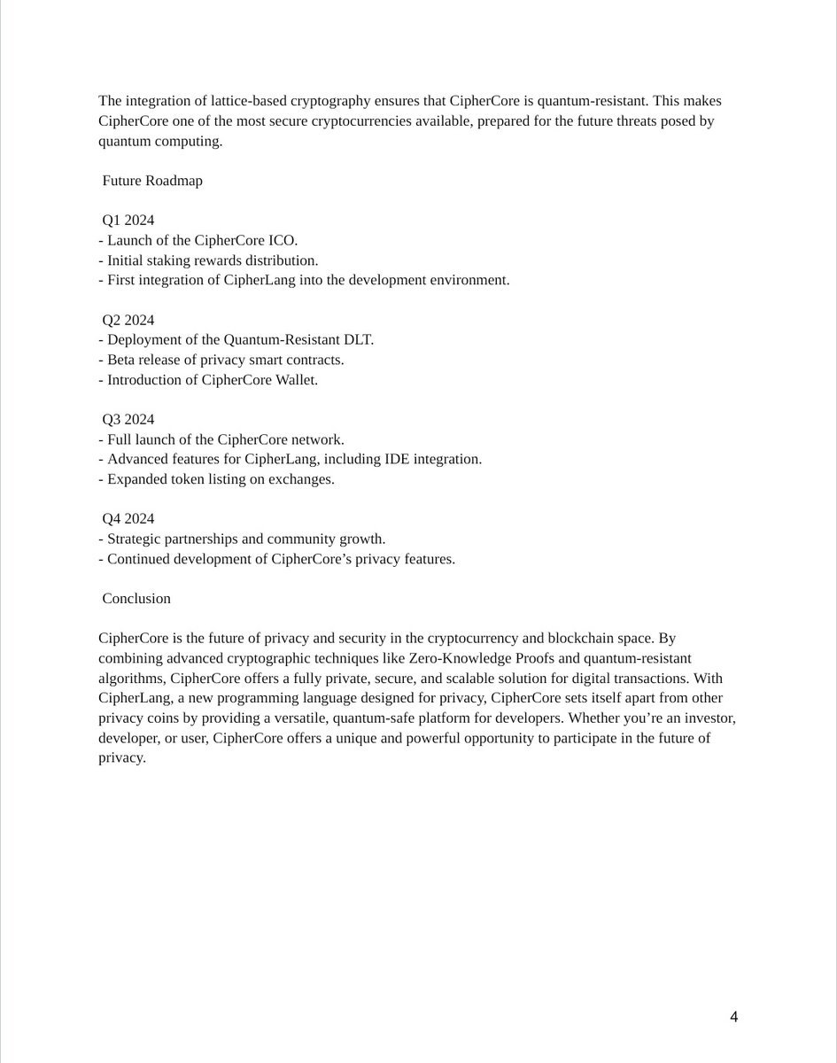 SypherCoreTech's tweet image. White Paper for #CypherCore