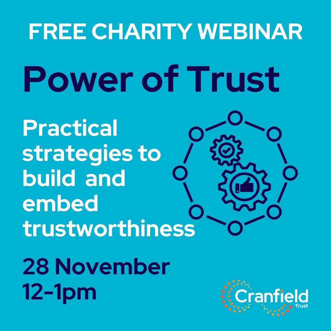 Have you signed up for our next FREE webinar? 📝
Join us at 12pm on Thursday 28th November as presenter Doug Blackie explores why trust is the main ingredient to creating and sustaining an effective, engaged and psychologically safe team 👏🏻
Book TODAY 👉 ow.ly/Kh1R50TNvZI