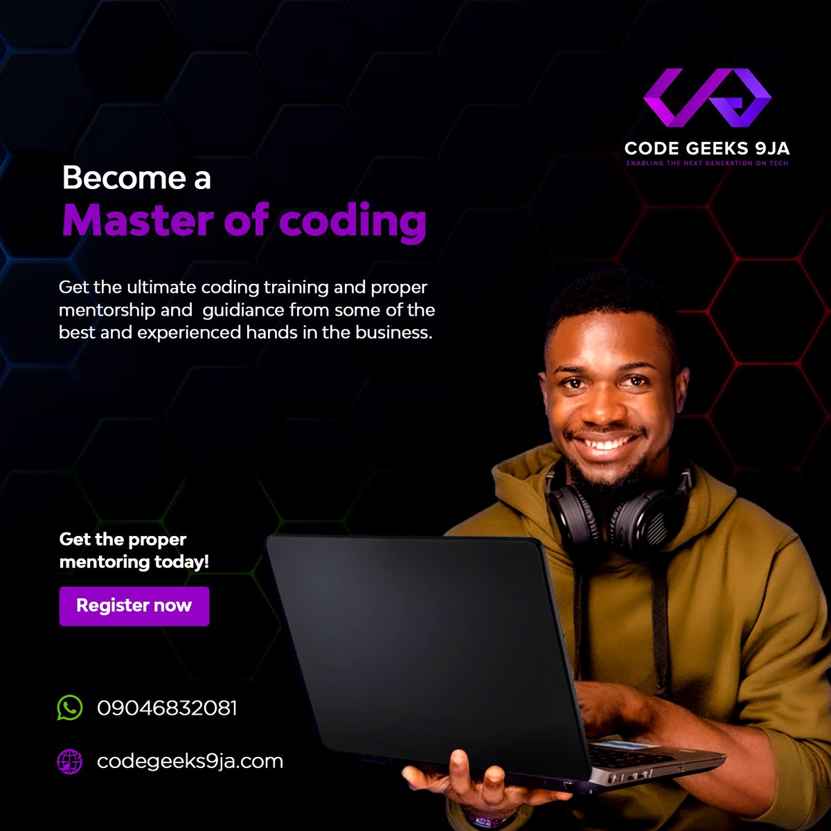 codegeeks9ja's tweet image. We have 10 more slots for our 2024 Batch C cohort that is commencing next week.
The slots are available on:
- Frontend development
- Backend development
- Fullstack web app development
Interested or have anyone interested? Send a DM