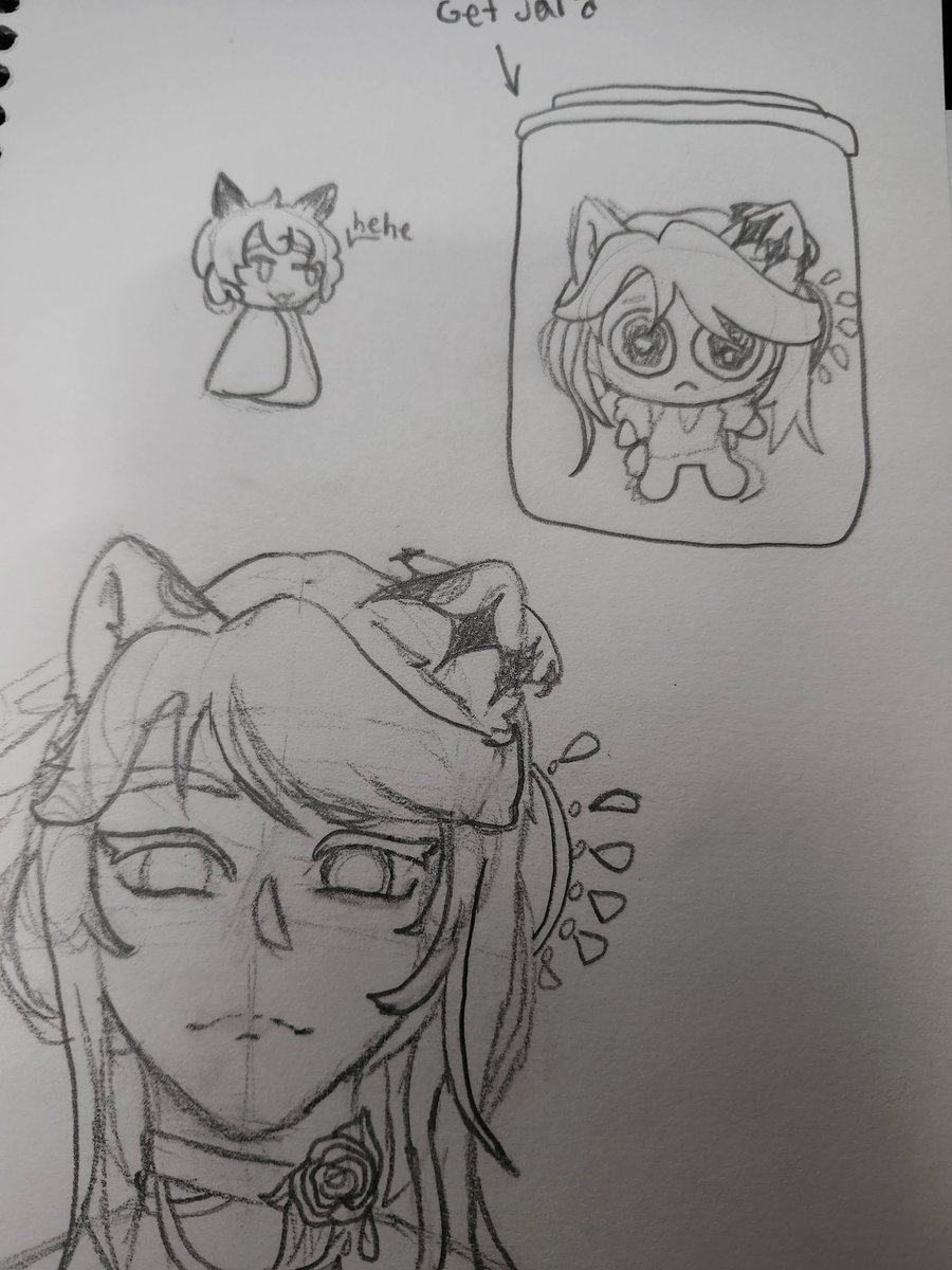 Pottatertotter's tweet photo. Yippee debut!
(Don't mind how scuffed it looks I'm trying to get better at traditional art)
#AveArt https://t.co/PPGCDEBGoR