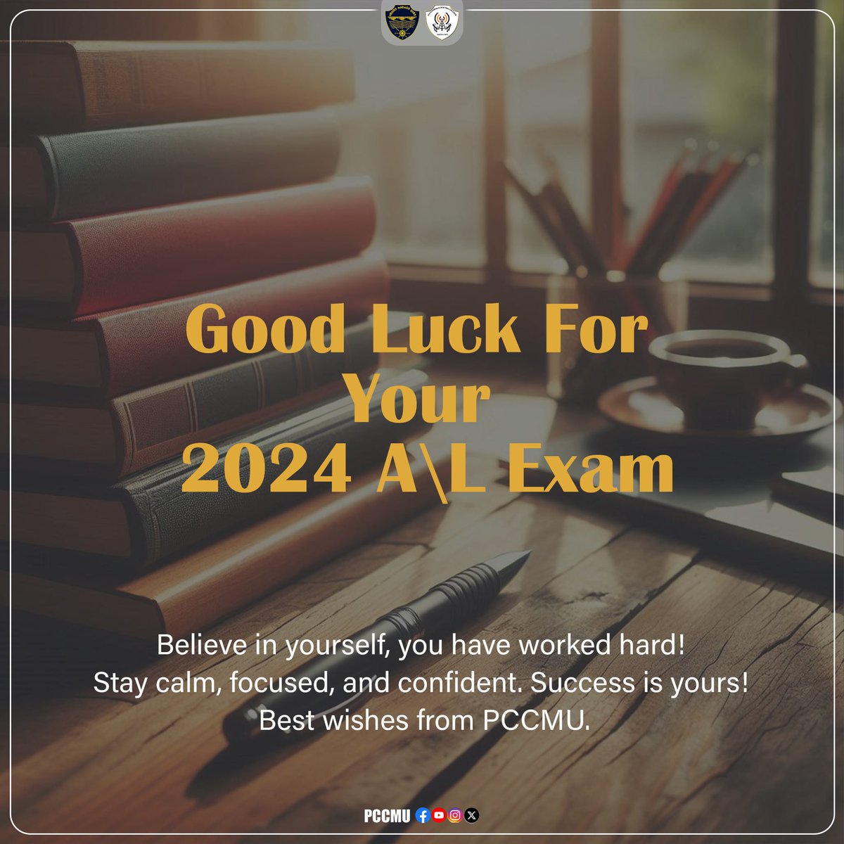 PCC_MU's tweet photo. Sending you all the best wishes as you step into your A/L exams! Believe in your hard work, stay confident, and let your brilliance shine through. The future is yours to conquer!  #GoodLuck #pccmu #pcc #2024#CentralCollege  #AL2024 #AdvancedLevel #piliyandala #GCEAL https://t.co/GYSiZTW2Nd