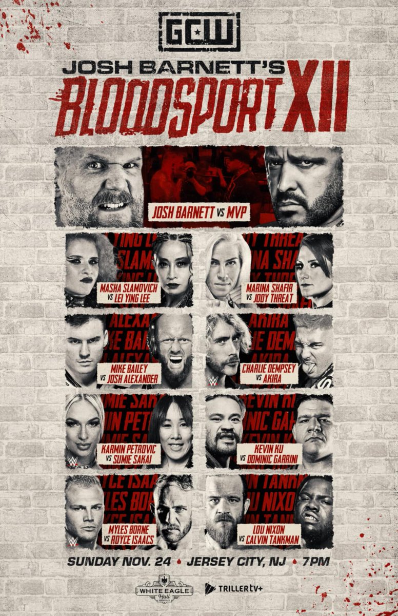 JoshLBarnett's tweet photo. Tonight's the night Josh Barnett's: Bloodsport returns to White Eagle Hall!
Get your tickets https://t.co/iWe0lPiIzv https://t.co/AVJso2CjBF