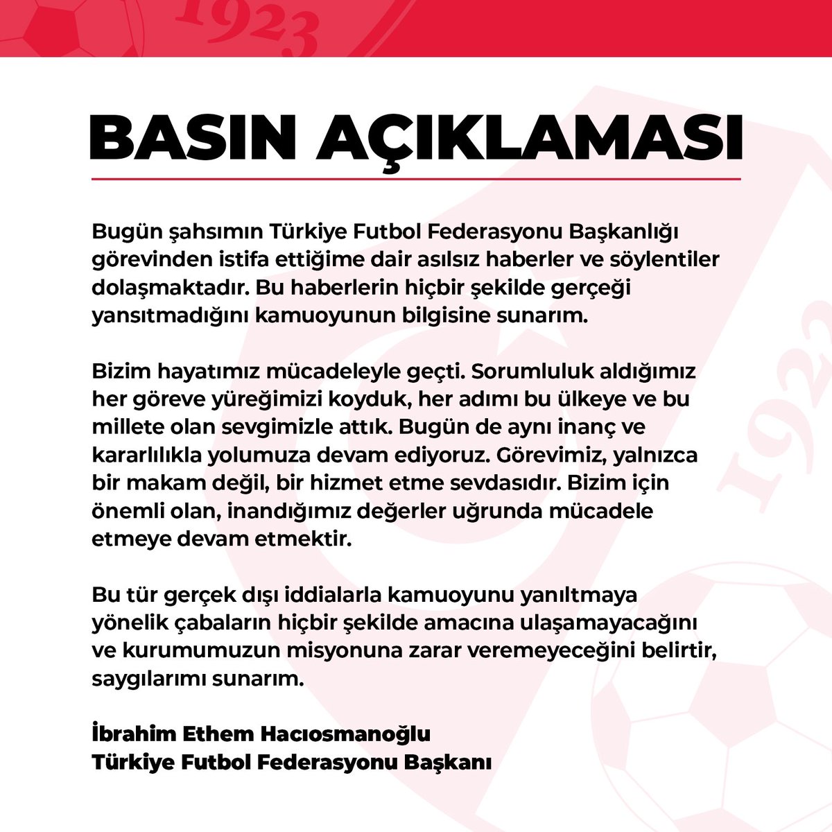 Kamuoyuna Duyuru 📢