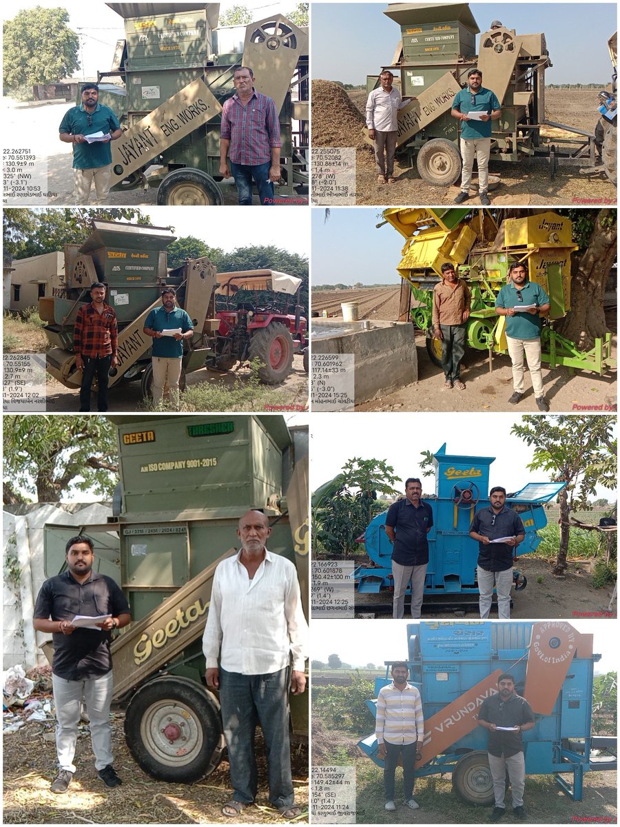 Dhaval_R_C's tweet photo. લોધીકા તાલુકામાં ખેતીવાડી વિભાગ ની વિવિધ યોજના ના  ઘટકો પાવર થ્રેસર, રોટાવેટર,ઓરણી, સોલાર પાવર યુનિટ વગેરે સાધનો નું ગ્રામસેવક દ્વારા વેરિફિકેશન કરવામાં આવ્યું.@RaghavjiPatel @GujAgriDept @DDORAJKOT1 @CollectorRjt @DaoRajkot @inforajkotgog @Gramsevak1972 https://t.co/W0v3wLvGne