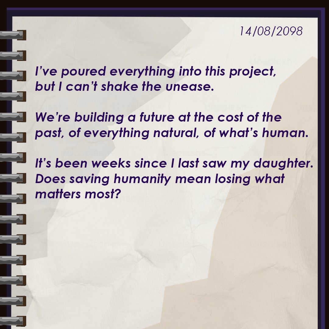 ScrapRoots's tweet photo. 📖 Scientist's Diary: Entry #2 🌱

#ScrapRoots #IndieGame #GameLore #PostApocalyptic #GameDev #GameLore https://t.co/26P8tTzzGi