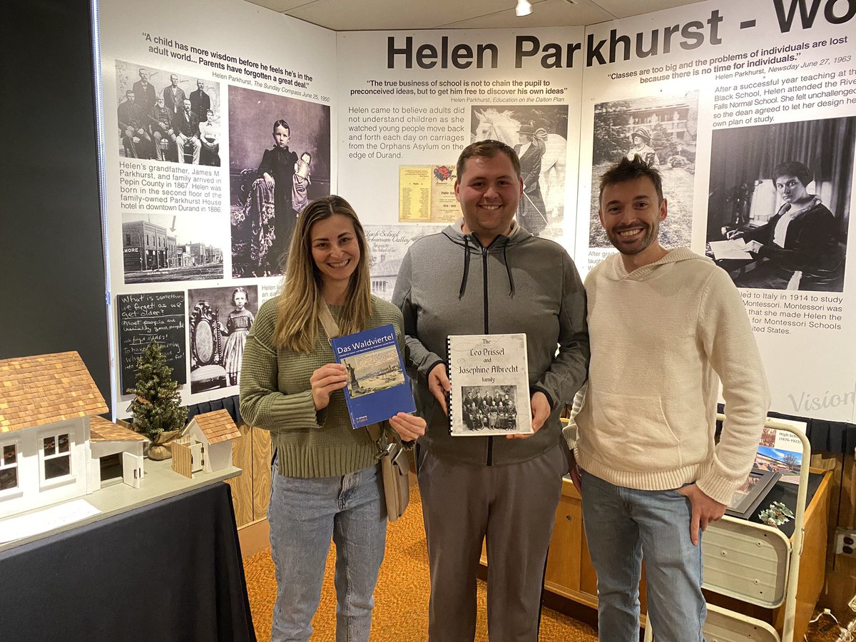 mjsam20's tweet photo. We had visitors to the Pepin County Heritage Center from Austria Saturday! 

They were interested in learning about the immigration from the Waldviertel area in Austria to Lima, Pepin County

#pepincountyheritagecenter #waldviertel #austria #immigration https://t.co/56IX6XPPCR