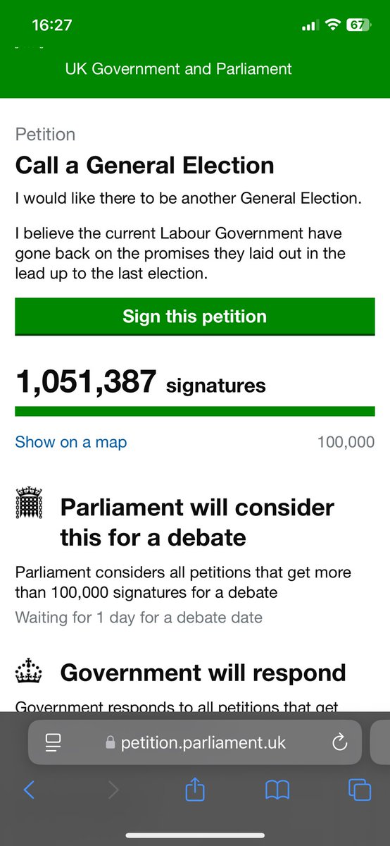 gloryhornet15's tweet image. Quite significant this…
24hours in and over 1 million fed up with the Government 
#2tier