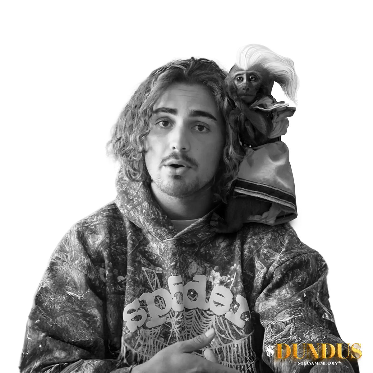 DundusOnSol's tweet photo. Will TJR hail to the monkey? $DUNDUS #memecoin https://t.co/ajTrgz6hP6