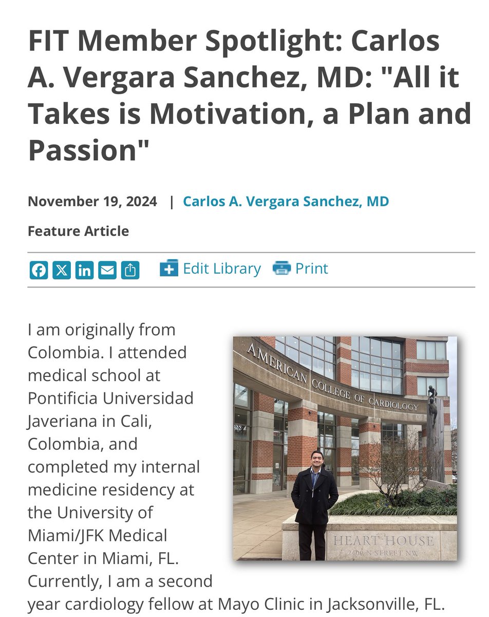 Carlos Vergara MD (@carlosvergaramd) on Twitter photo So thankful and honored to be the FIT Highlight of November by the FIT leadership council. <a href="/ACCinTouch/">American College of Cardiology</a> has welcomed me since I was a resident and made me feel like I belonged, long before I believed I did. It takes a village. Thanks to my mentors, friends and patients for helping So thankful and honored to be the FIT Highlight of November by the FIT leadership council. <a href="/ACCinTouch/">American College of Cardiology</a> has welcomed me since I was a resident and made me feel like I belonged, long before I believed I did. It takes a village. Thanks to my mentors, friends and patients for helping