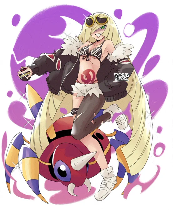 Team Skull design for Lusamine from Pokémon: