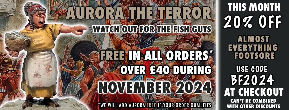 FootsoreUK's tweet photo. •Footsore Friday•
Last CHance to get Aurora free in your order
https://t.co/QCcCkXysg8
#fsinspired #fsfriday #footsore #footsoreminiatures #SPG #wargaming #warmongers #gaming #minwargaming #tabletopgames #miniatures #figures https://t.co/0ZLHqYufLe