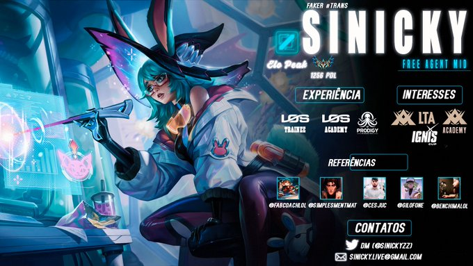 sinickyzz's tweet image. Oii pessoas !! Com o fim do meu contrato com a LOS me encontro aberta para ouvir proposta de T1,T2 e IgnisCUP, melhorei mt desde o inicio do ano e  me sinto pronta pra continuar melhorando e buscando uma oportunidade nesse meio do competitivo que amo tanto.

RT + Like = ❤️❤️