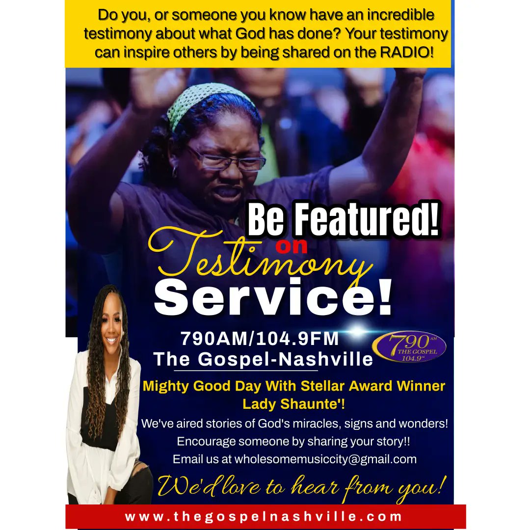 We want to hear YOUR testimony!