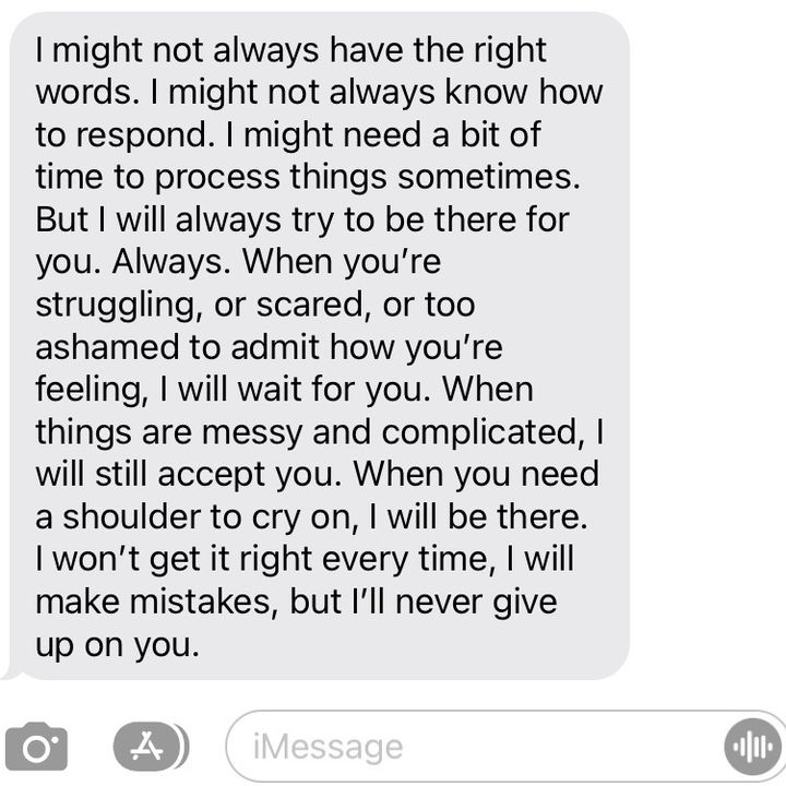 YoungMindsUK's tweet image. A parent's message to their child.