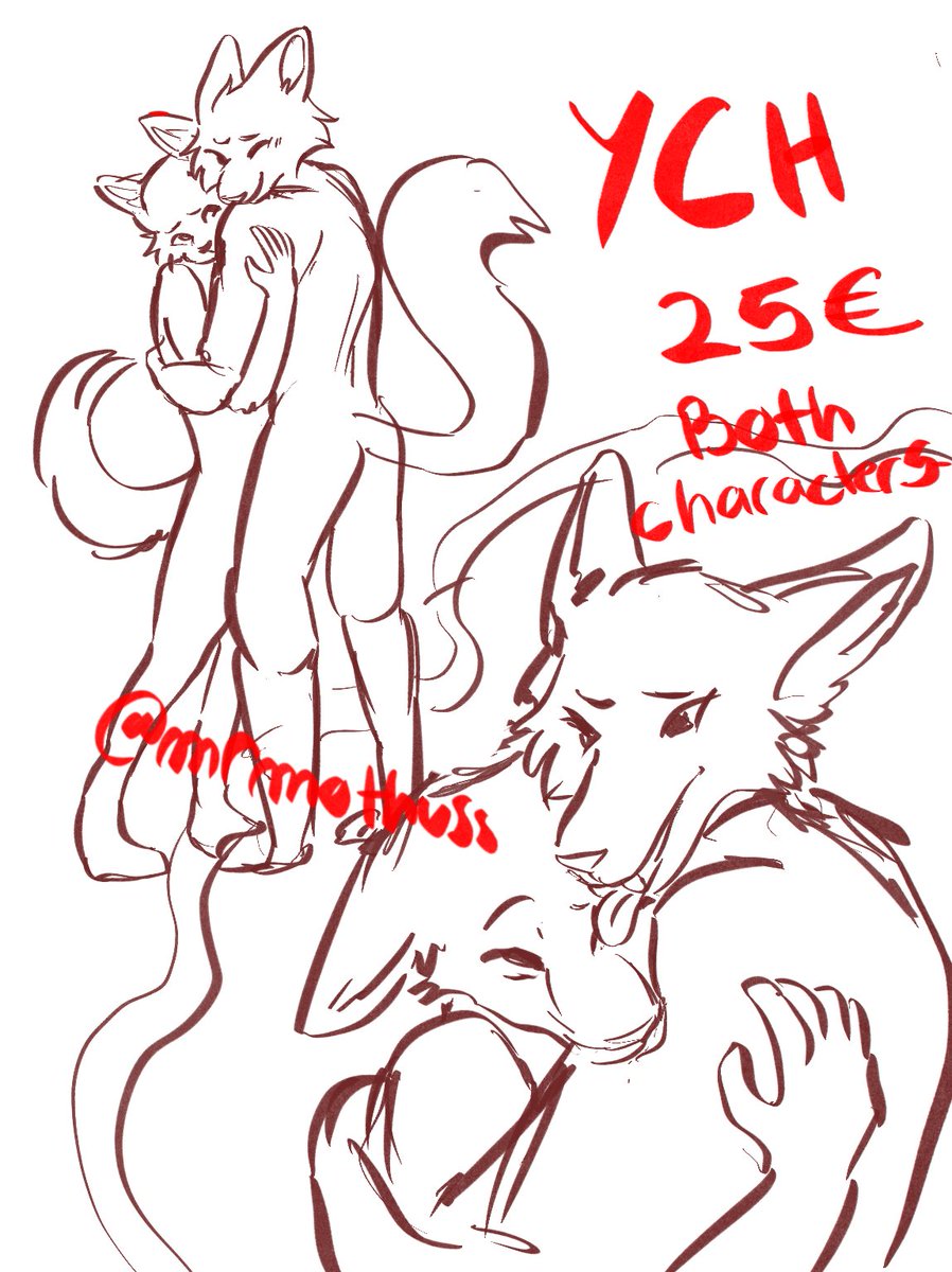 mrmothuss's tweet photo. the tightest hug :) 

had the pleasure of working on this for that cute couple <3 they're soulmates, your honor

I wanted to bring back the original YCH because it's one of my favorite old works. I'm gonna love making a new piece like this.

Want a slot? DM me! <3

#furryych https://t.co/yl3UsE30rM