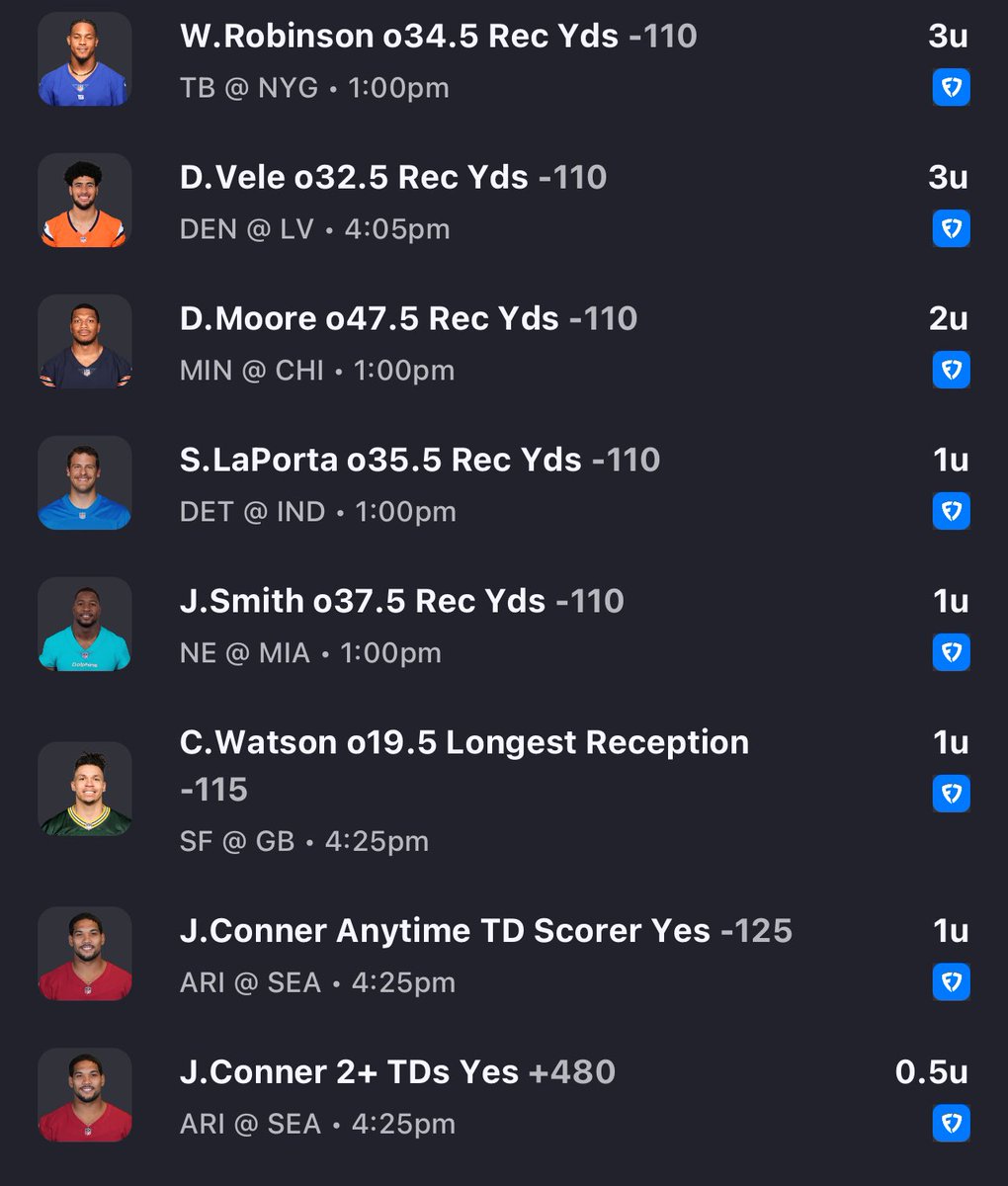 PropJoeBet's tweet photo. This is a gross slate 🤮. I will say, by all metrics Robinson is probably the best play I’ve seen all year. Personally, I am going to smash the over. In good faith I can’t make him a max play with Devito at QB BUT the numbers don’t lie. Also, Conner TD is severely underpriced. https://t.co/e8vJxMW28e