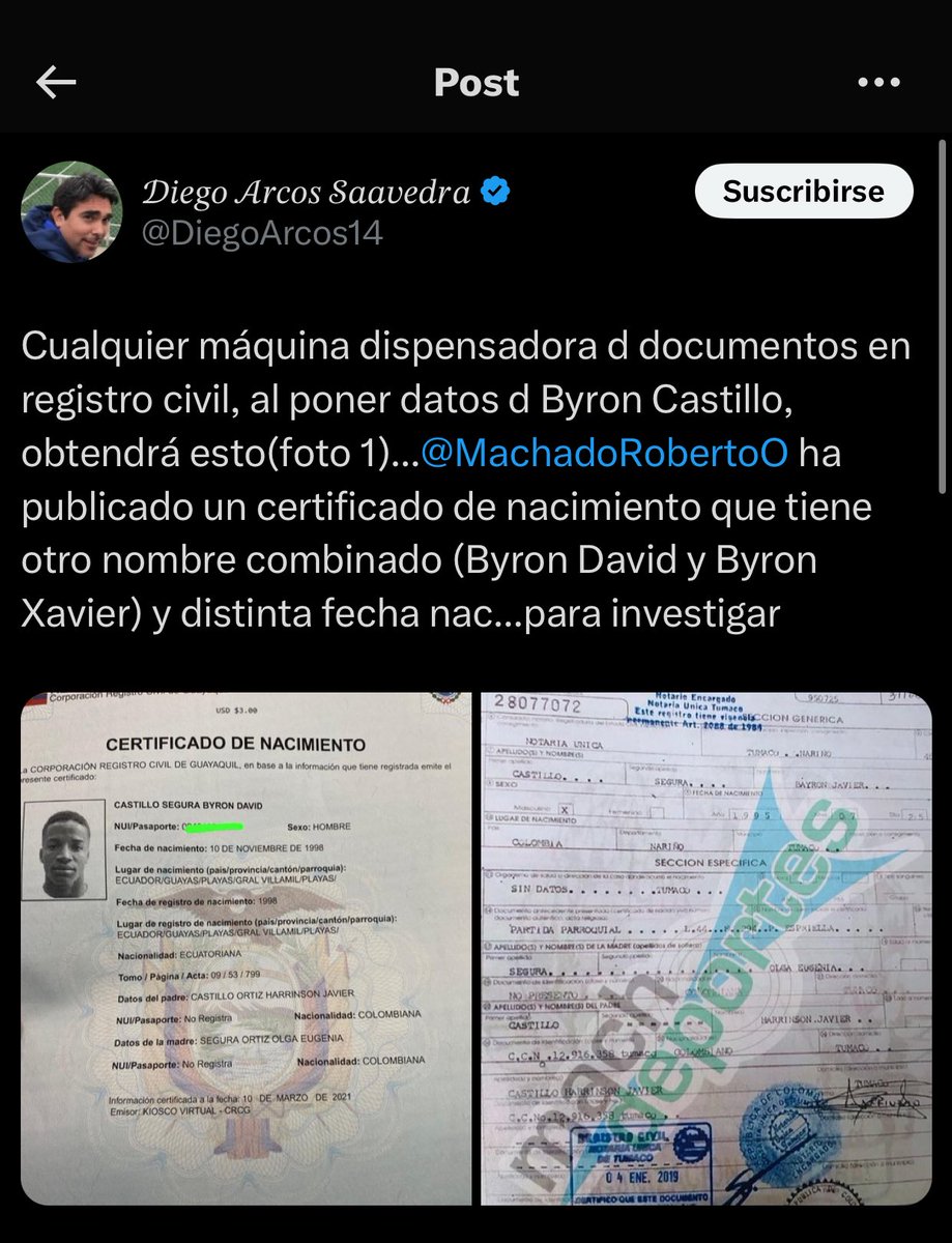 _ValerieOk's tweet image. Diego Arcos en su afán de en ese entonces perjudicar a #Barcelona, fué el artífice de que #Ecuador hoy tenga 3 puntos menos en la tabla de las eliminatorias.
Ahora quiere mandar a todo el municipio a que le caigan a un comerciante que se está ganando honradamente el pan vendiendo…