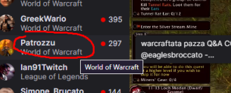 <a href="/Vigil3331/">Vigil</a> <a href="/LoLGine7/">Fabrizio</a> <a href="/Gattowskii/">Gattowski</a> <a href="/punchyrolee/">peci</a> Prossima volta una live culinaria Q&amp;A Con tutti voi #Worldofwarcraftinitalianonèmorto