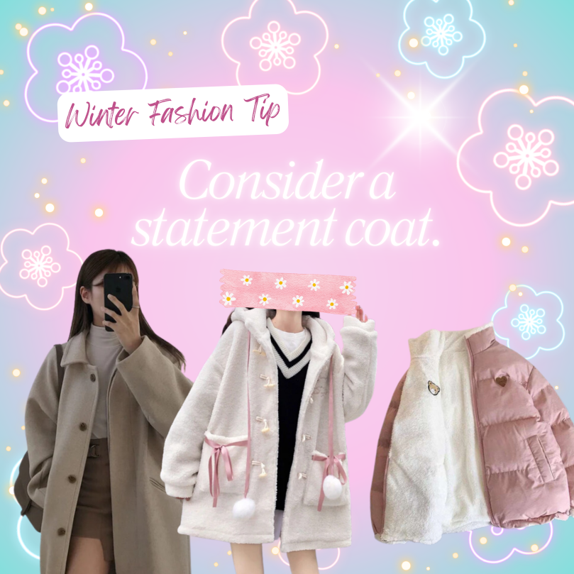 TwoMoodyStore's tweet image. ❄️ Consider investing in a #statementcoat that will have you looking chic even when it's freezing outside and your outfit is not showing. A bold coat can make all the difference and elevate any #outfit, so make sure to add one to your #winterwardrobe! ✨

#kawaii