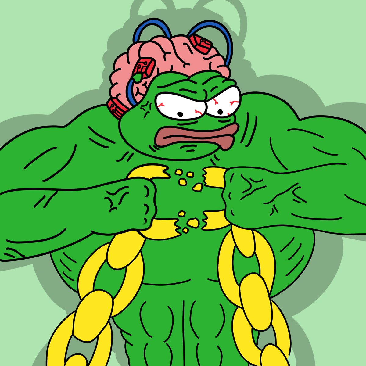 POV: Pepe is visualizing breaking his chains and getting swole doing it!

It's only a matter of time now.. 🐸⛓🧠
