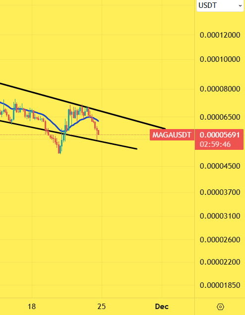 CryptoinfosTA's tweet image. BEARISH 🟥 #MAGA #MAGAHAT $MAGA 

4H

LOOKS BAD !.