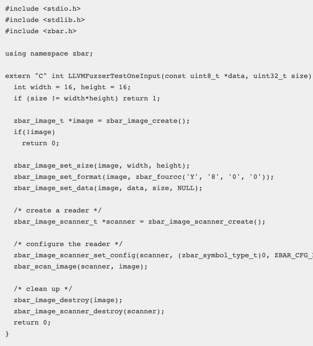 0xor0ne's tweet image. Fuzzing ZBar barcode scanning library

blog.trailofbits.com/2024/10/31/fuz…

Credits Artur Cygan

#infosec #fuzzing
