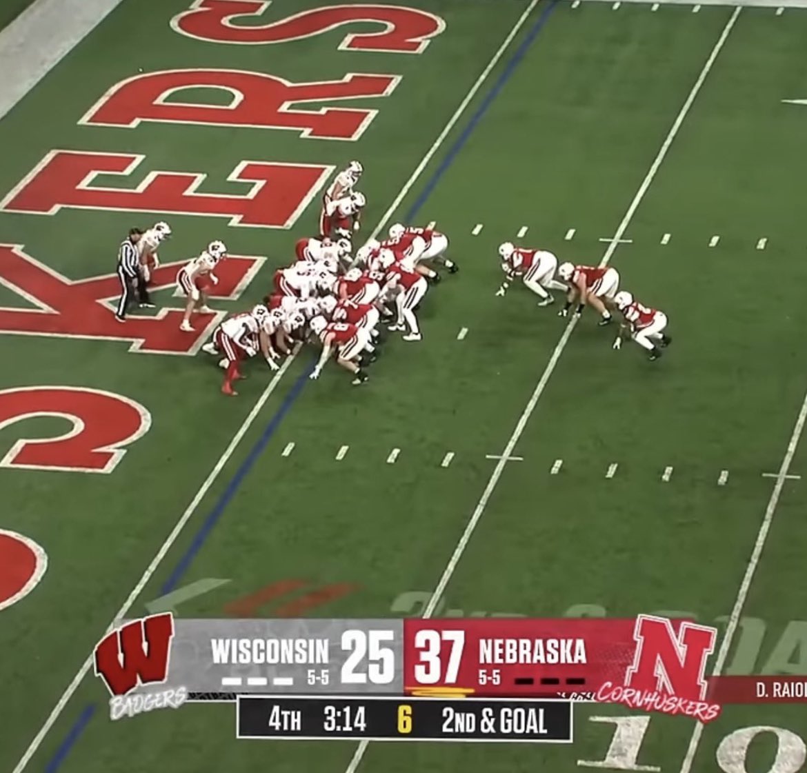 RHULEROFNEB's tweet image. “Dana Holgorsen air raid won’t work at Nebraska”
Dana Holgorsen on the goal line: