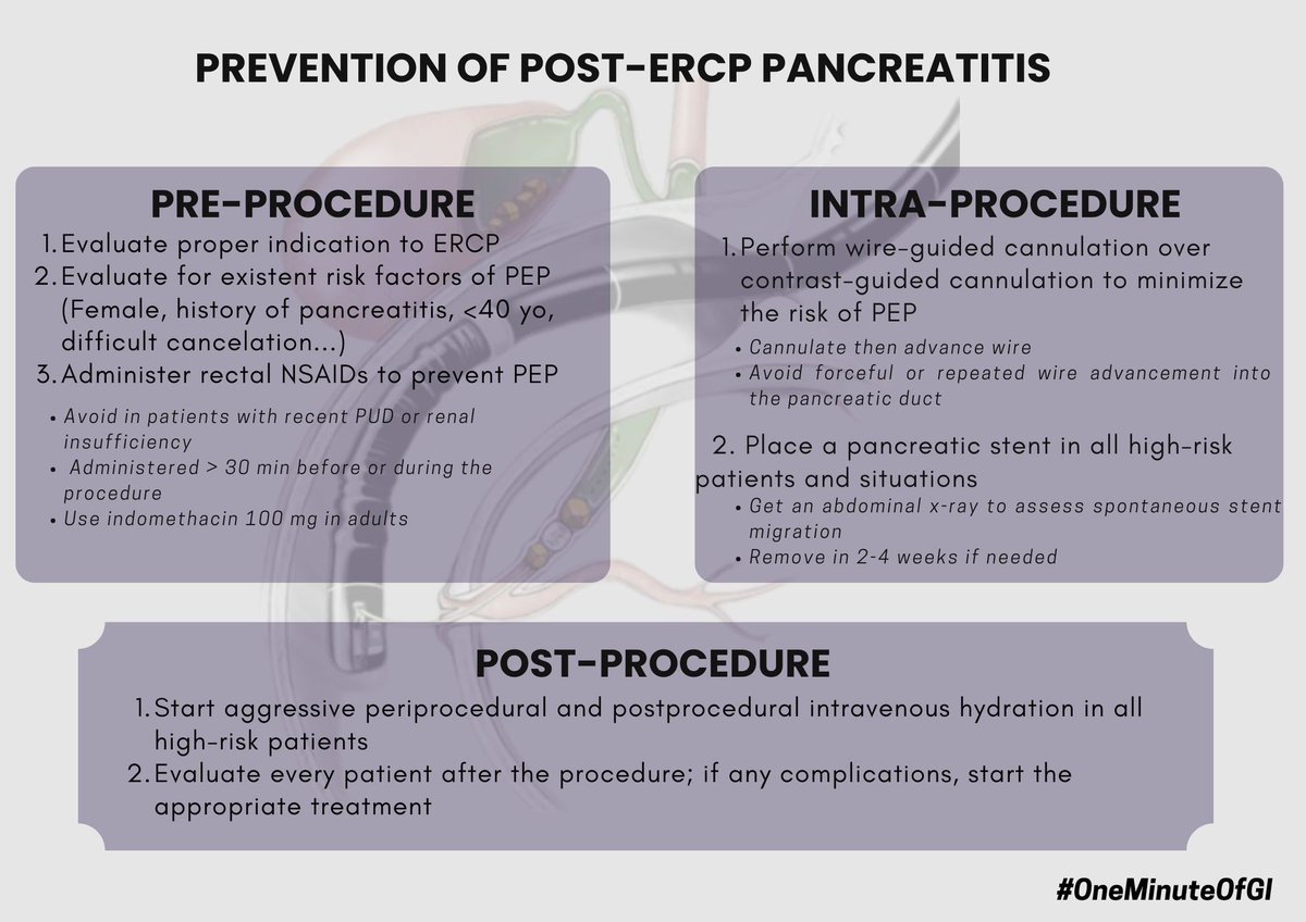 Nkengeh N. Tazinkeng (Davy), MD (@nkengehntd) on Twitter photo <a href="/yaransarkis/">Yara Sarkis, MD</a> ⚜️In high risk patients🚩, extra steps are needed to prevent post ercp pancreatitis
#GITwitter #OneMinuteOfGI #MedTwitter <a href="/yaransarkis/">Yara Sarkis, MD</a> ⚜️In high risk patients🚩, extra steps are needed to prevent post ercp pancreatitis
#GITwitter #OneMinuteOfGI #MedTwitter