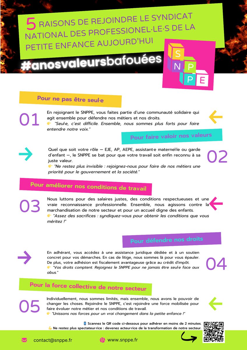 👶 Professionnel·le de la petite enfance ? Rejoignez le <a href="/SnppeFr/">SNPPE</a> dès aujourd’hui !
📢 L’adhésion est de date à date : commencez à profiter immédiatement de tous nos avantages ! 💪
✅ Assistance juridique
✅ Action collective
✅ Une vraie reconnaissance
📝 snppe.fr/adhesions-2024/