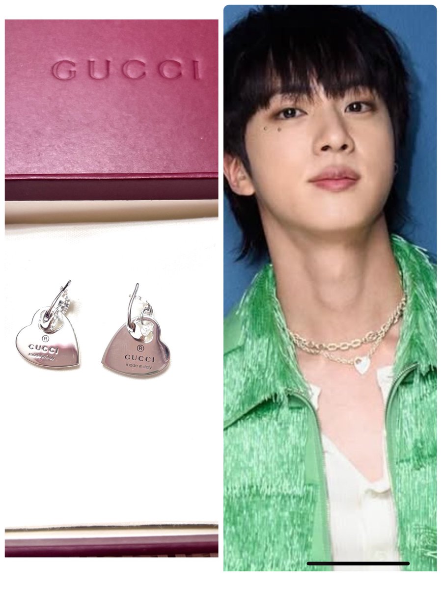 ジンくんGUCCIジュエリー。色んな場面で見て素敵だった💓 ジンくんつけ