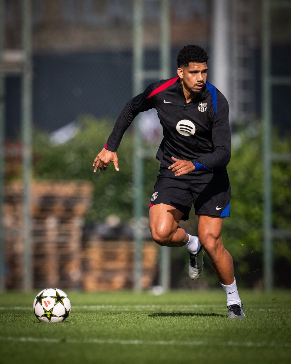 🔵🔴 Ronald Araújo and Ferran Torres completed part of today’s session with the group, good news for Barcelona.