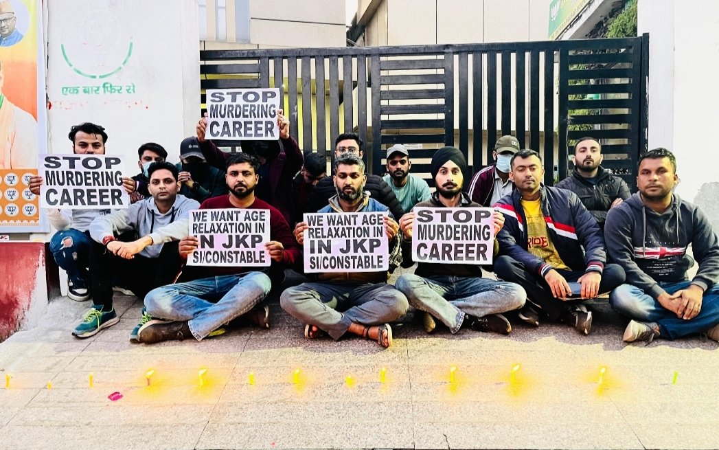 <a href="/OfficeOfLGJandK/">Office of LG J&K</a> <a href="/manojsinha_/">Manoj Sinha</a> Plz have some compassion for youth of JKUT. These aspirants deserve to be in libraries not out on the  streets protesting for #Agerelaxation . Plz provide age relaxation in #JKPSI &amp; #CONSTABLE Recruitment. <a href="/RavinderRaina/">Ravinder Raina</a> <a href="/BJP4India/">BJP</a> <a href="/DrJitendraSingh/">Dr Jitendra Singh</a>