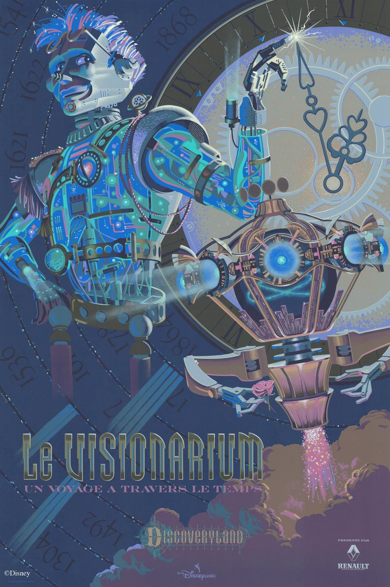 CafeFantasia's tweet photo. If you had to choose just ONE of the incredible #AttractionPosters that #TimDelaney designed for #DisneylandParis as your favourite, which one would it be? ๐ https://t.co/6llaRFAN44