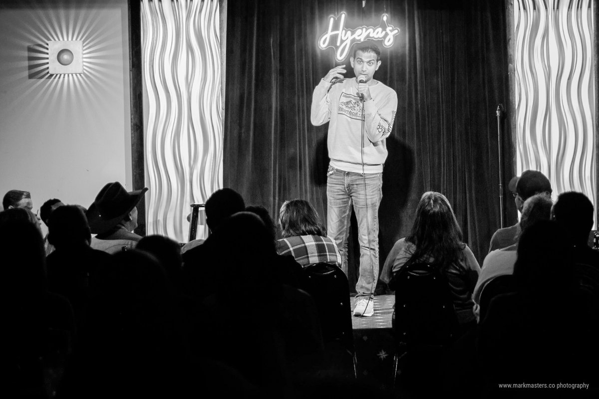 Opened for headliner and snowmobiling pal <a href="/carmencomedian/">Carmen Lynch</a> last night in #Dallas at Hyena's.  Super fun show, thanks everybody who said hello after the show, the staff and friends in audience.  @ryanperrio and <a href="/arunformylife/">Arun Rama</a>