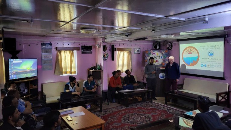 ncaor_goa's tweet photo. 2/2
The #SENS team: Prof. Yngve Kristoffersen (@UiB), Dr. Vikram Goel (@ncaor_goa), & Dr. Jan Erik Lee (R-L) are set to begin their field expedition! They received outstanding support from Maitri station, where they completed preparations & gave presentations. 
@moesgoi
@Ravi_MoES
@TMeloth 
@vikramonice